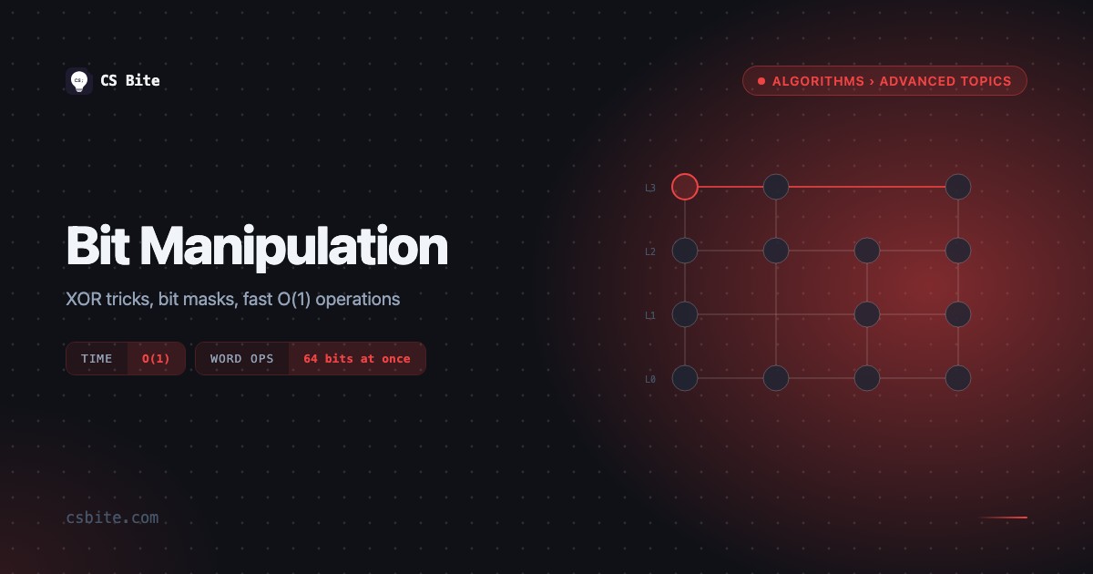 Bit Manipulation | CS Bite