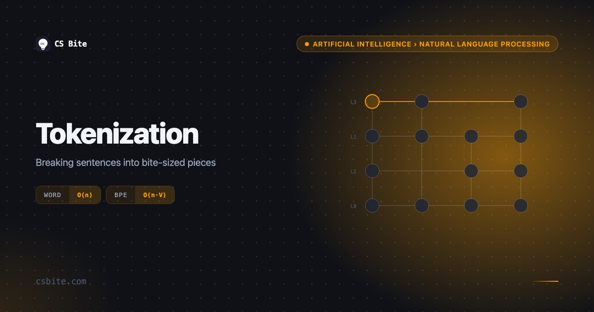 Ai Tokenization Algorithm Tokenization | CS Bite