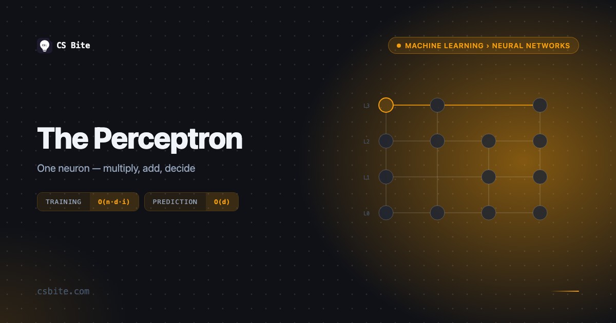 Perceptron | CS Bite
