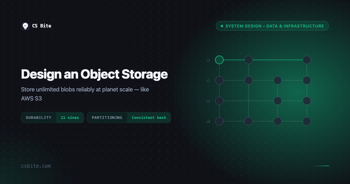 Design an Object Storage | CS Bite